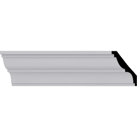 Ekena Millwork 3 3/8"H x 3 1/2"P x 4 3/4"F x 94 1/2"L Traditional Smooth Crown Moulding MLD03X03X04TR